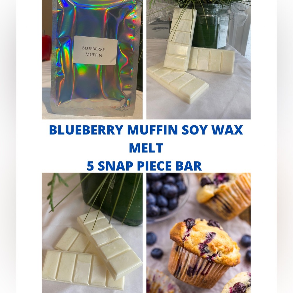 Blueberry Muffin Scented 5 Piece Snap Bar Wax Melt